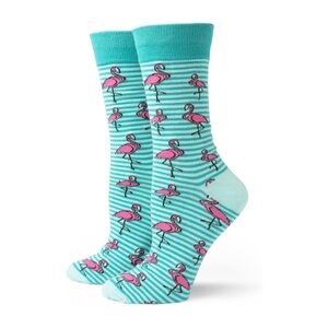 NWT Two Left Feet funky flamingo 🦩 socks